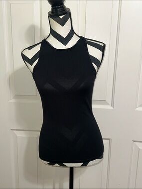 Paire Black Knit Tank Top